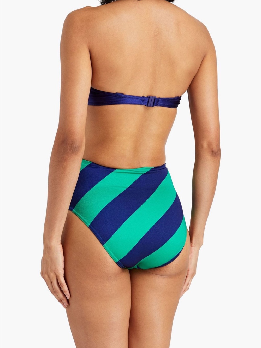 Zimmermann High-Waist Striped Bikini Bottom - Picture 2 of 7